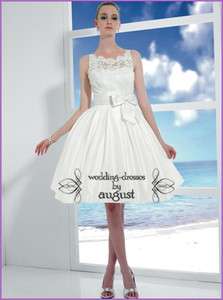 2012 Elegant Short Bridal Wedding Gown Formal Evening Bridesmaid 