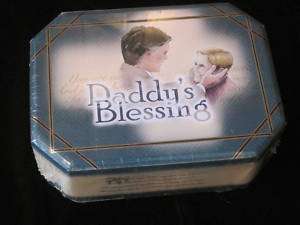 Daddys Blessing Keepsake tin with book and candle  NEW  