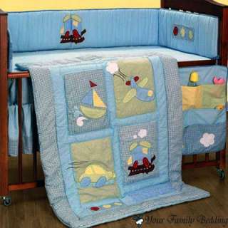 Baby Boy Transportation Crib Infant Nursery Bedding Set  