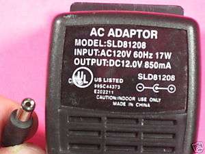 POWER SUPPLY Adapter SLD81208 12V 850mA (FASTSHIP)  