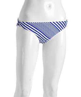 Shoshanna blue Nantucket striped side ring bikini bottom   