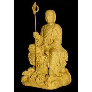  Jizo Monk Figurine   4.25 Resin