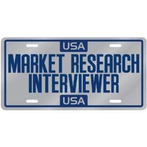 New  Usa Market Research Interviewer  License Plate Occupations 