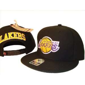  Los Angeles LA Lakers 47 Brand Black Adjustable Snap Back 