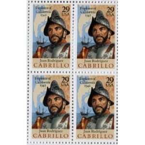  Juan Rodriguez Cabrillo California 4 x 29 cent US Postage 