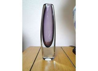 Stromberg Art Glass Vase     Signed  