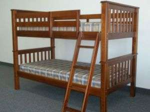 TWIN OVER TWIN ESPRESSO MISSION BUNK BEDS DFW PICK UP  