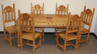   Rustic Dining Table Chairs All Wood Hand Carved Furniture  
