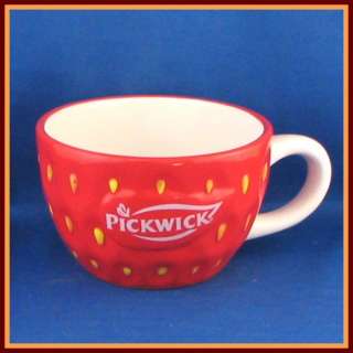 Pickwick Tea Mug Cup Strawberry Red Yellow White Rare  