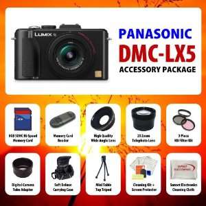 Panasonic Lumix DMC LX5 10.1 MP Digital Camera + Best 