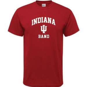 Indiana Hoosiers Cardinal Red Band Arch T Shirt  Sports 