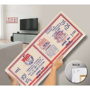 Cleveland Indians   1981 All Star Game   Canvas Mega Ticket  