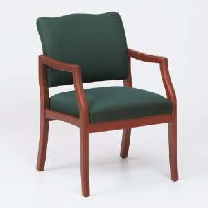  Franklin Guest Chair with Arms Avon Burgundy Fabric/Walnut 