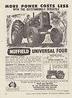 Vintage 1960 NUFFIELD UNIVERSAL FOUR TRACTOR Advertisement