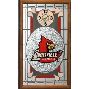 Louisville Cardinals Wall Clock Wooden Frame NCAA College Athletics 