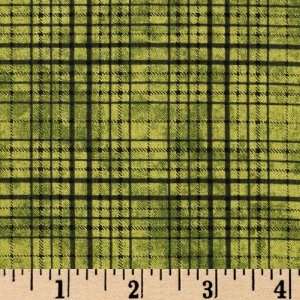  44 Wide Metro Mirage Plaid Olive Fabric By The Yard 
