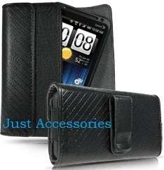 Sprint HTC EVO 3D Leather Pouch Case Belt Clip CFH2910R 760492018913 