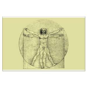  Large Poster Vitruvian Man by Da Vinci 
