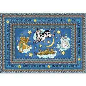  Hey Diddle Diddle Preschool Rug   54 x 78 Rectangle 
