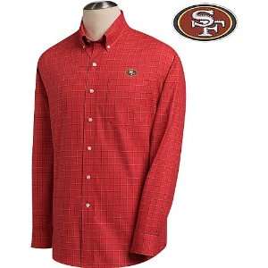   San Francisco 49ers Mens Conference Plaid Shirt