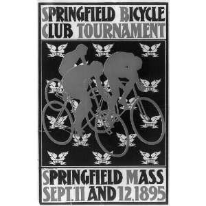  Springfield Bicycle Club Tournament,1895,Poster,MA