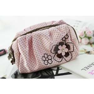 Daisy Love Cosmetic Pouch Light Pink 7.8x1.4x4.2