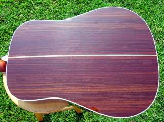   Dreadnought Acoustic Sitka Spruce Indian Rosewood Abalone Inlay MINT