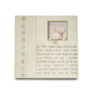  My Little Hands Nursery Room Plaque w/ Message Bunny Design Baby