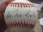 Cal McLish Brooklyn Dodgers single signed NL Baseball Ball PSA/DNA 