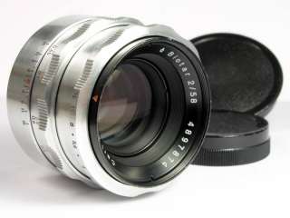 This standard lens made by Carl Zeiss Jena, Germany, for M42 mount 