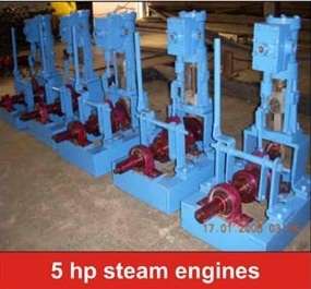 Steam Boiler Electrical Power Plant, 5KVA Generator, 10hp Steam Engine 
