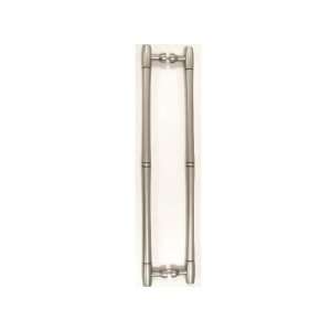  Nouveau Bamboo Back to Back Door Pull   Pewter Antique 