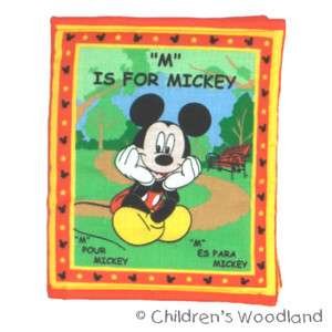 MICKEY MOUSE CLOTH/SOFT BOOK IN SPANISH/FRENCH KIDS  