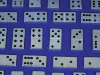 29 Piece Dominoes Double 6 Metal Pocket Mini Travel Domino Set w 