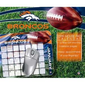 Denver Broncos 2009 Mouse Pad Calendars