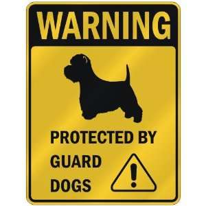   WEST HIGHLAND WHITE TERRIER PROTECTED BY GUARD DOGS  PARKING SIGN DOG