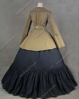 Victorian Gothic Lolita Cotton Satin Dress Ball Gown Prom 180 XL 
