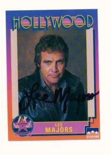   Majors Hand Signed Autographed Stadium Hollywood Trading Card  