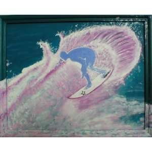   Surfer original acrylic painting   by Todd Carter