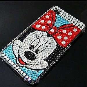 Apple iPhone 4G Crystal Minnie Mouse Bling Bling Style Full Diamond 