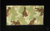 Army Camouflage SCOOBY DOO Fabric Checkbook Cover *Camo  