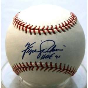  Autographed Fergie Jenkins Baseball   with HOF 