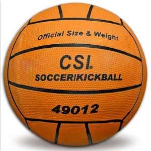    CSI Orange Rubber Soccer or Kickball Size 5