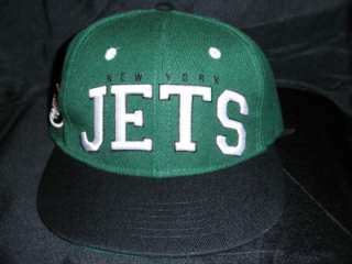 New York Jets Green SNAPBACK Adjustable BIG TEXT Hat Cap osfm sanchez 