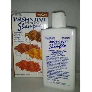   Care Wash N Tint Color Silver Shampoo for Brown Hair 8 Fl. Oz. Bottle