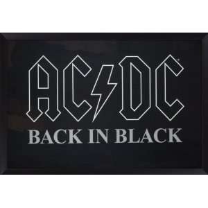  AC/DC Back in Black Framed Poster