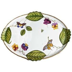  Anna Weatherley Pannonian Garden Large Oval Tray 16 In 