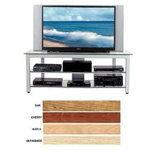   63 inch Wide Glass Audio Video Rack TV Stand MGV 63SIL