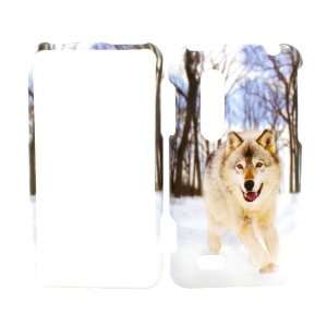   3D/ P925 SNOW WOLF SNAP ON HARD COVER CASE Cell Phones & Accessories