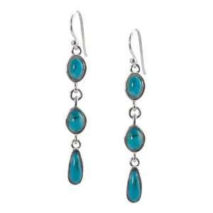  Barse Sterling Silver Turquoise Drop Earrings Jewelry
